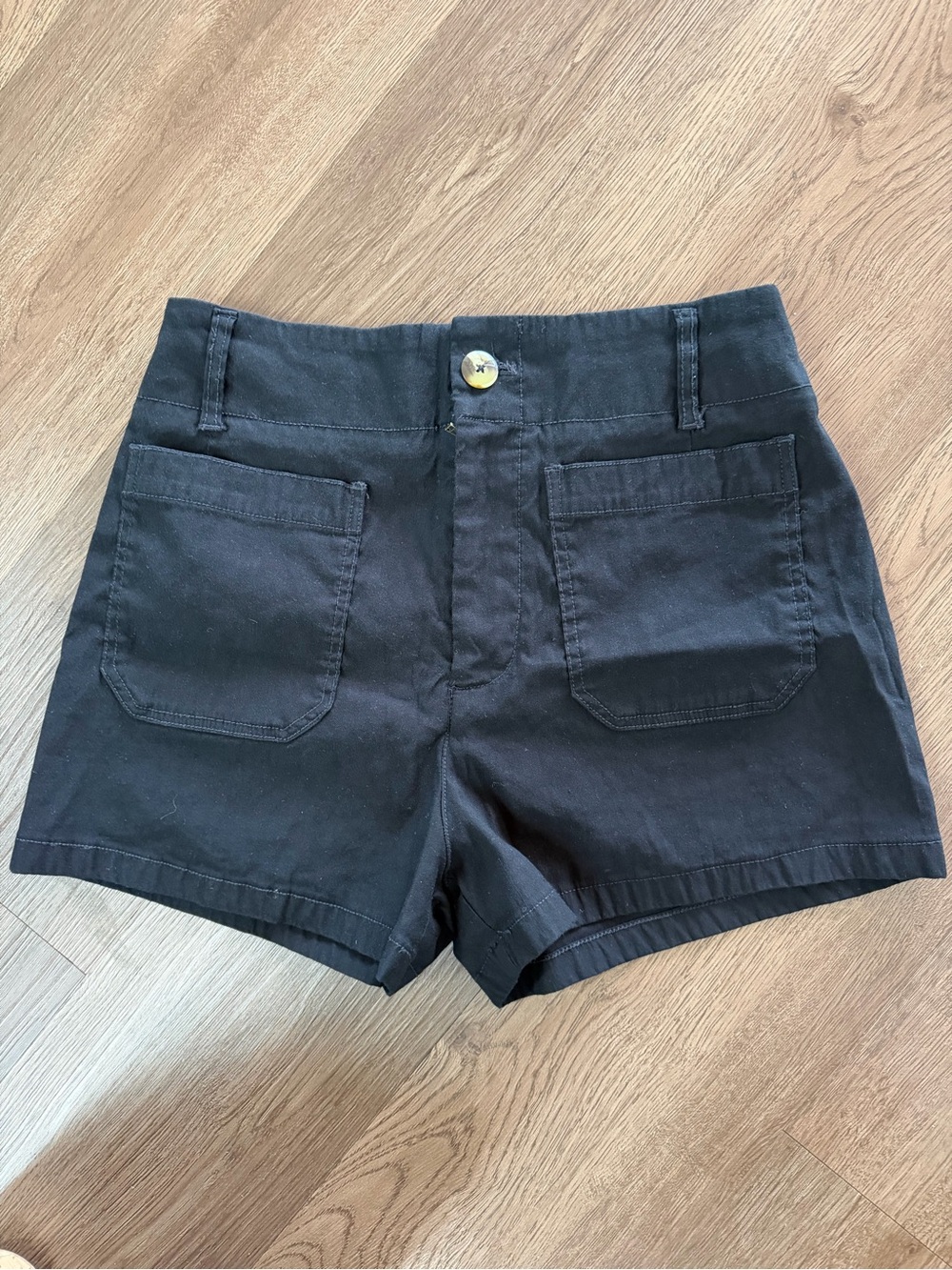 Maeve The Collette High-Waist Front-Pocket Shorts Sz 28